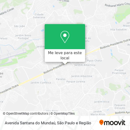 Avenida Santana do Mundaú mapa