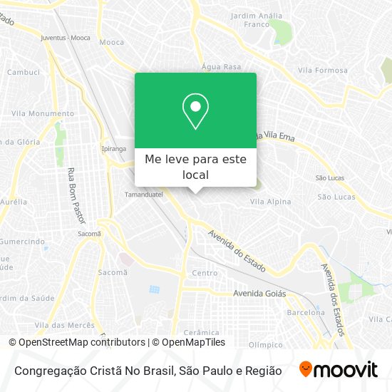 Congregação Cristã No Brasil mapa