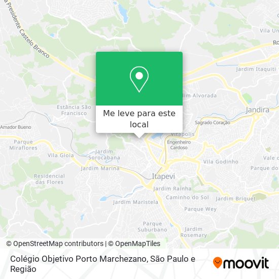 Colégio Objetivo Porto Marchezano mapa