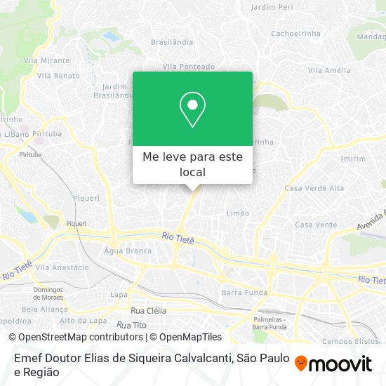 Emef Doutor Elias de Siqueira Calvalcanti mapa