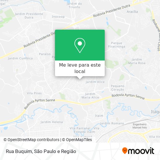 Rua Buquim mapa