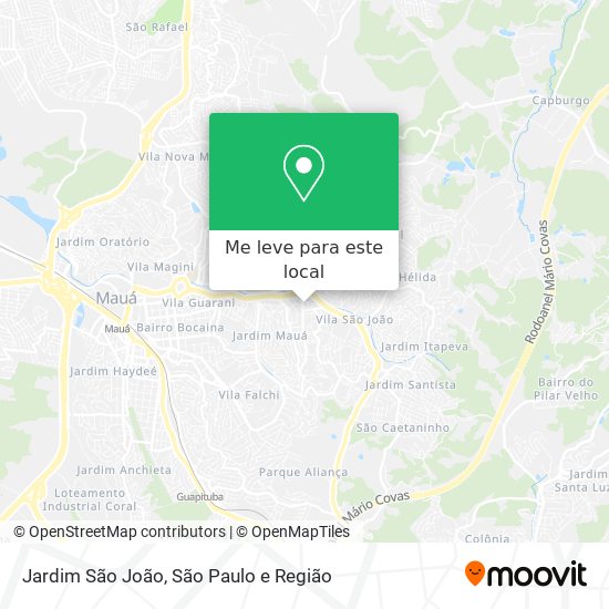 Jardim São João mapa
