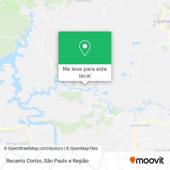 Recanto Corizo mapa