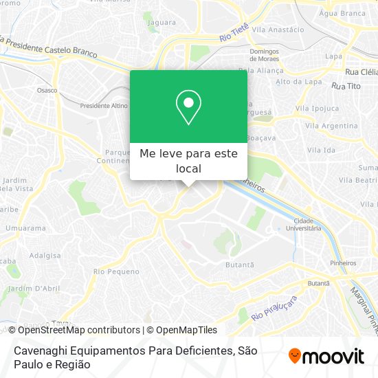 Cavenaghi Equipamentos Para Deficientes mapa