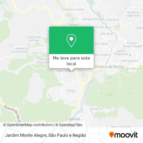 Jardim Monte Alegre mapa