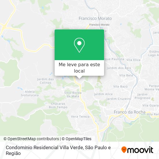 Condomínio Residencial Villa Verde mapa