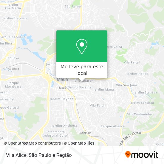 Vila Alice mapa