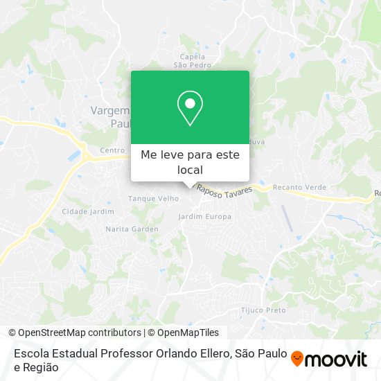 Escola Estadual Professor Orlando Ellero mapa