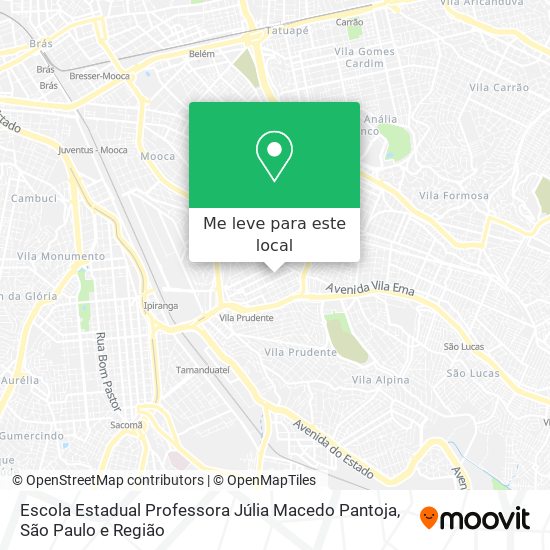 Escola Estadual Professora Júlia Macedo Pantoja mapa