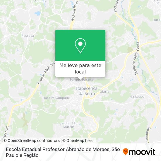 Escola Estadual Professor Abrahão de Moraes mapa