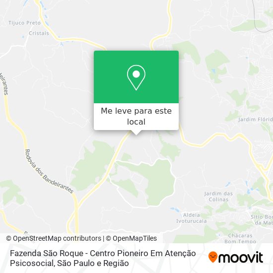 Fazenda São Roque - Centro Pioneiro Em Atenção Psicosocial mapa