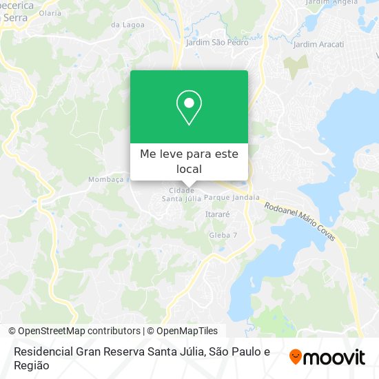 Residencial Gran Reserva Santa Júlia mapa