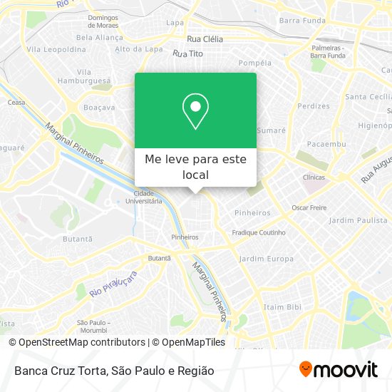 Banca Cruz Torta mapa