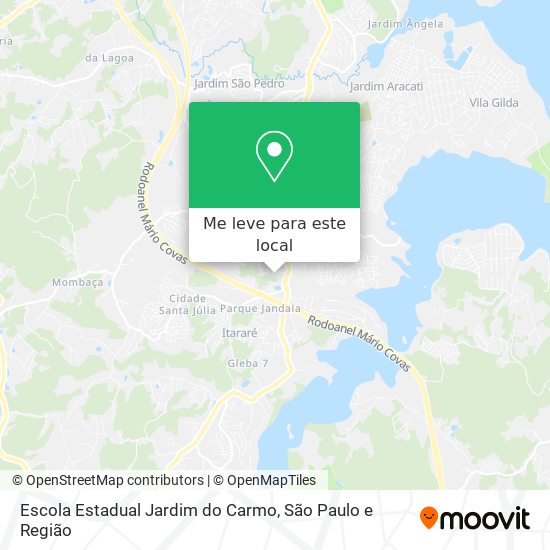 Escola Estadual Jardim do Carmo mapa