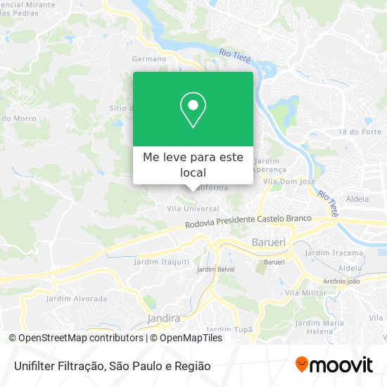 Unifilter Filtração mapa