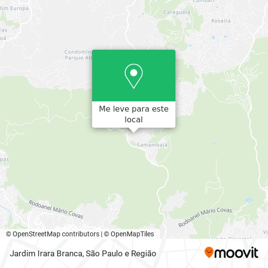 Jardim Irara Branca mapa