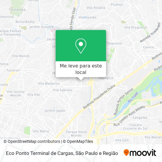 Eco Ponto Terminal de Cargas mapa