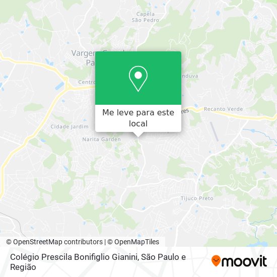 Colégio Prescila Bonifiglio Gianini mapa