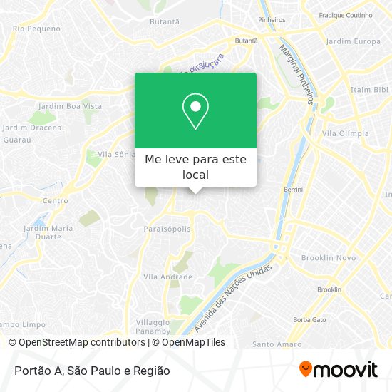 Portão A mapa