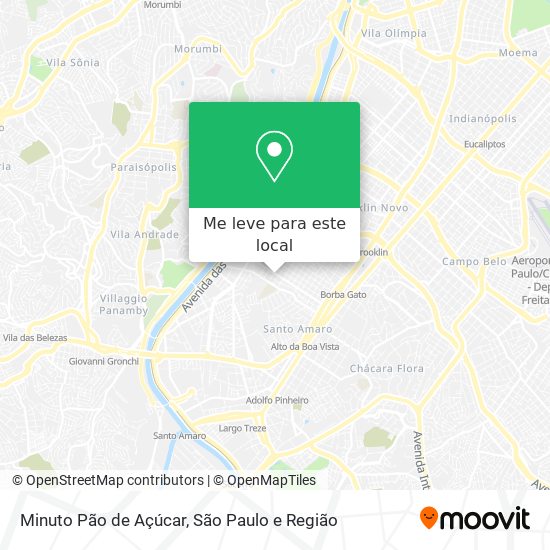 Minuto Pão de Açúcar mapa