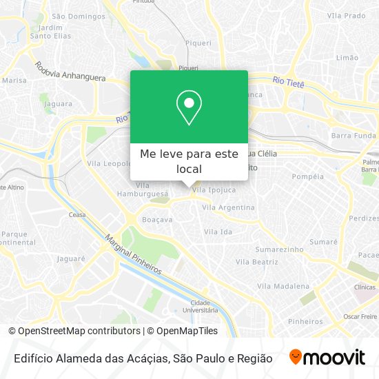 Edifício Alameda das Acáçias mapa