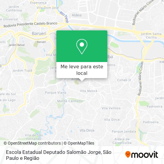 Escola Estadual Deputado Salomão Jorge mapa
