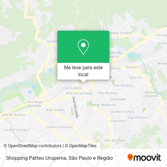 Shopping Patteo Urupema mapa