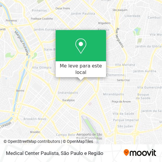 Medical Center Paulista mapa