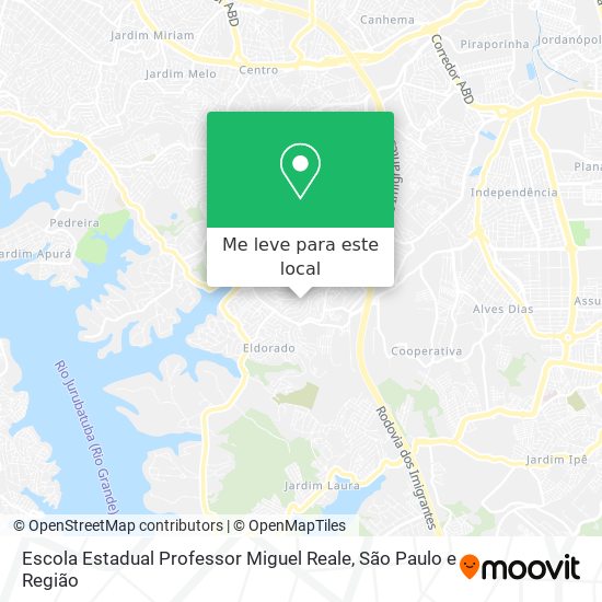 Escola Estadual Professor Miguel Reale mapa
