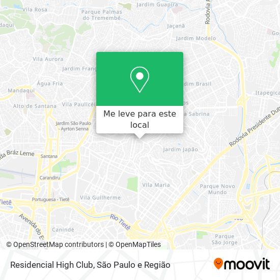 Residencial High Club mapa