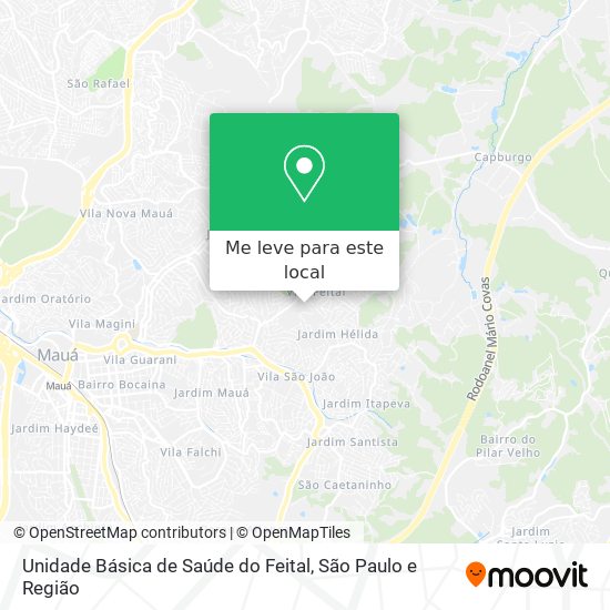 Unidade Básica de Saúde do Feital mapa