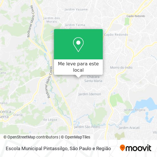 Escola Municipal Pintassilgo mapa
