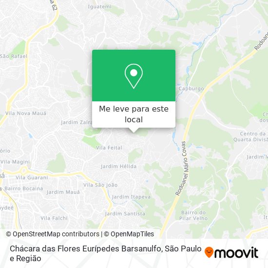 Chácara das Flores Eurípedes Barsanulfo mapa