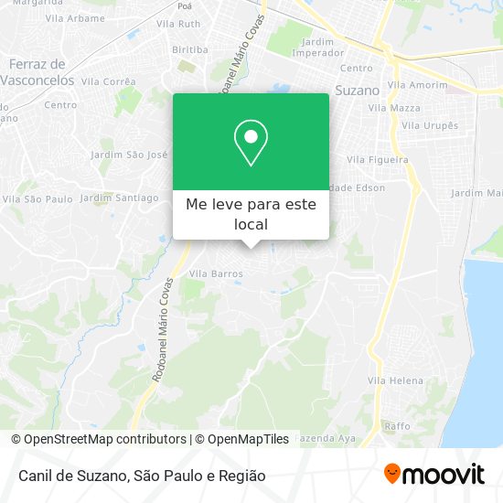 Canil de Suzano mapa