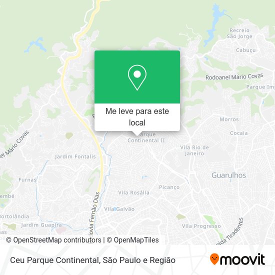 Ceu Parque Continental mapa