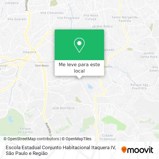 Escola Estadual Conjunto Habitacional Itaquera IV mapa