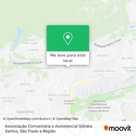 Associação Comunitária e Assistencial Sidnéia Santos mapa