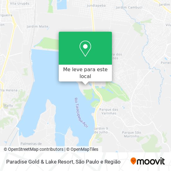 Paradise Gold & Lake Resort mapa