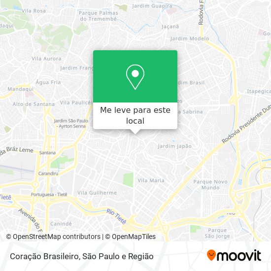 Coração Brasileiro mapa