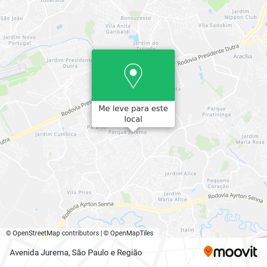 Avenida Jurema mapa