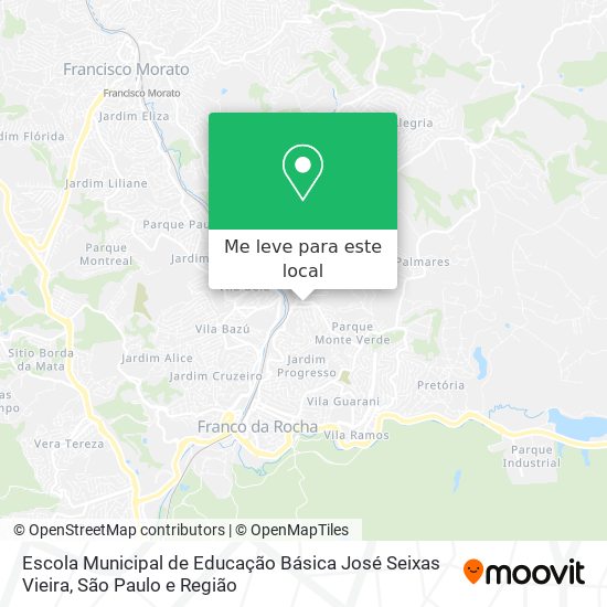 Escola Municipal de Educação Básica José Seixas Vieira mapa