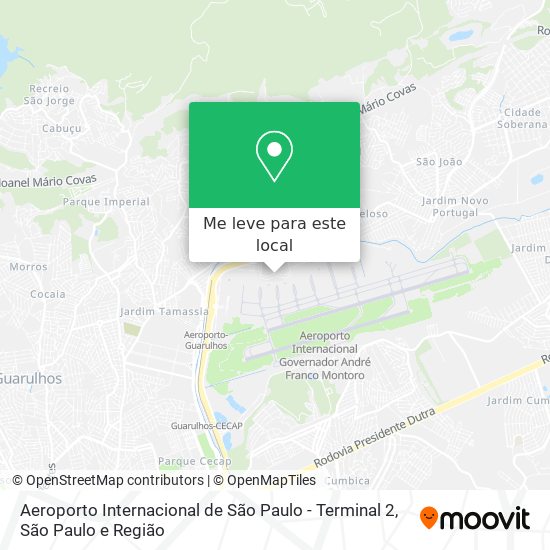 Aeroporto Internacional de São Paulo - Terminal 2 mapa