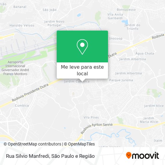 Rua Silvio Manfredi mapa