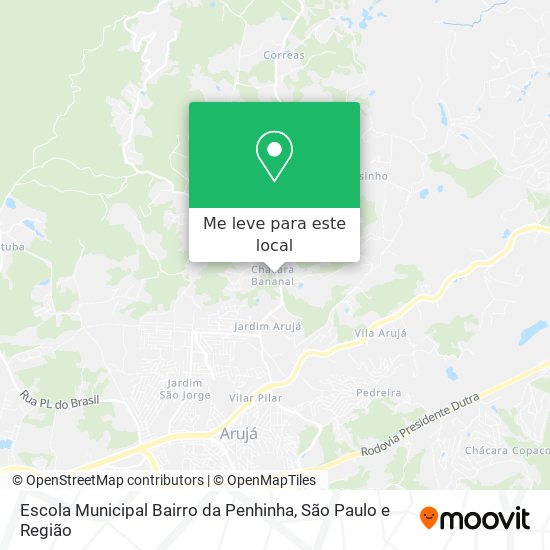 Escola Municipal Bairro da Penhinha mapa