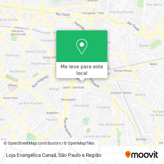 Loja Evangélica Canaã mapa