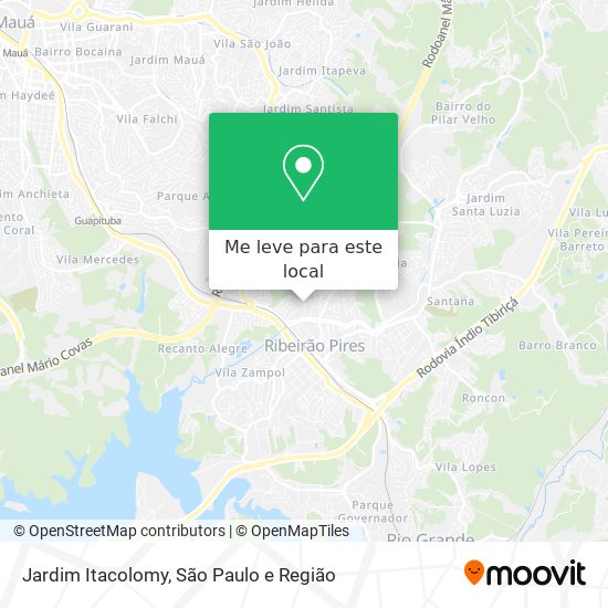 Jardim Itacolomy mapa