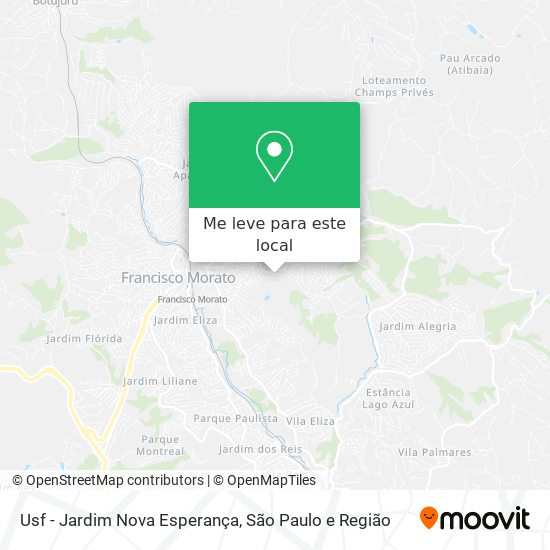 Usf - Jardim Nova Esperança mapa