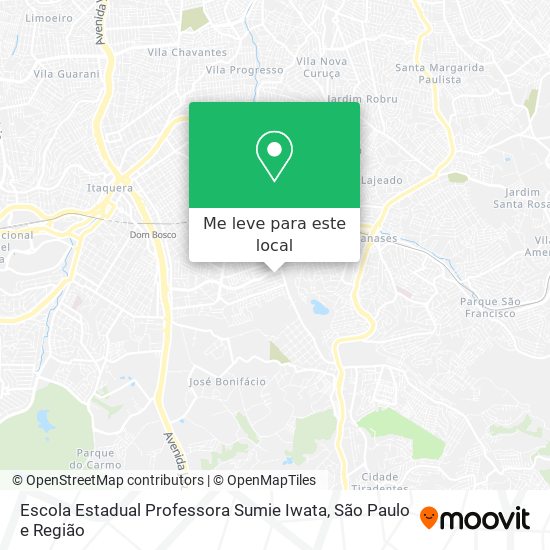Escola Estadual Professora Sumie Iwata mapa