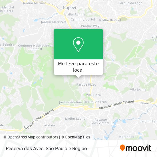 Reserva das Aves mapa