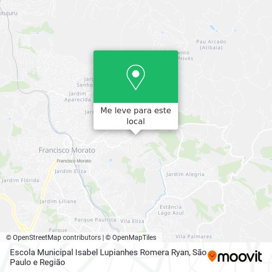 Escola Municipal Isabel Lupianhes Romera Ryan mapa
